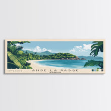 Load image into Gallery viewer, Anse La Passe, Seychelles Panoramic Print, Vacation Gift, Seychelles Wall Art, Beach Painting, Beach Decor, Beach Or Lakehouse Art