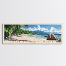 Load image into Gallery viewer, Anse Source d’Argent, Seychelles Panoramic Print, Vacation Gift, Seychelles Wall Art, Vacation Wall Art, Vacatation Memories, Beach Decor, Beach Or Lakehouse Art