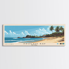 Load image into Gallery viewer, Arugam Bay, Sri Lanka Panoramic Beach Print, Vacation Gift, Sri Lanka Wall Art, Framed Canvas Print, Framed Beach Painting