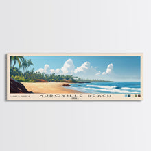 Carregar imagem no visualizador da galeria, Auroville Beach, India Panoramic Print, Vacation Gift, India Wall Art, Beach Painting, Beach Decor, Large Wall Art, Wood Frame Art