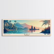 Carregar imagem no visualizador da galeria, Bali, Indonesia Panoramic Print, Vacation Gift, Indonesia Wall Art, Beach Painting, Beach Decor, Beach Or Lakehouse Art