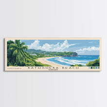 Load image into Gallery viewer, Bathsheba Beach, Barbados Panoramic Print, Vacation Gift, Barbados Wall Art, Beach Painting, Beach Decor, Beach Or Lakehouse Art