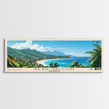 Load image into Gallery viewer, Beau Vallon, Seychelles Panoramic Print, Vacation Gift, Seychelles Wall Art, Vacation Wall Art, Vacatation Memories, Beach Decor, Beach Or Lakehouse Art