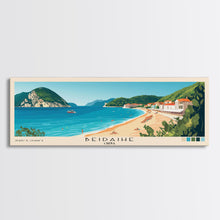 Load image into Gallery viewer, Beidaihe, China Panoramic Beach Print, Vacation Gift, China Wall Art, Beach Painting, Beach Decor, Beach Painting