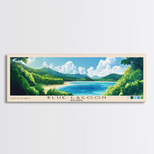 Load image into Gallery viewer, Blue Lagoon, Malasyia Panoramic Print, Vacation Gift, Malasyia Wall Art, Vacation Wall Art, Vacatation Memories, Beach Decor, Beach Or Lakehouse Art