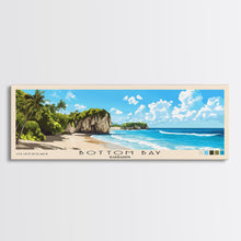 Load image into Gallery viewer, Bottom Bay, Barbados Panoramic Print, Vacation Gift, Barbados Wall Art, Beach Painting, Beach Decor, Large Wall Art, Wood Frame Art