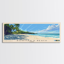 Load image into Gallery viewer, Bowman’s Beach, Florida Panoramic Print, Vacation Gift, Florida Wall Art, Beach Painting, Beach Decor, Large Wall Art, Wood Frame Art