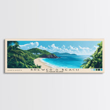 Load image into Gallery viewer, Brewer’s Beach, US Virgin islands Panoramic Print, Vacation Gift, US Virgin islands Wall Art, Beach Painting, Beach Decor, Beach Or Lakehouse Art