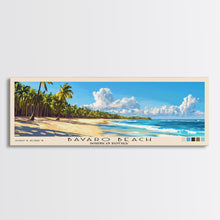 Load image into Gallery viewer, Bávaro Beach, Dominican Republic Panoramic Beach Print, Vacation Gift, Dominican Republic Wall Art, Beach Painting, Beach Decor, Beach Painting