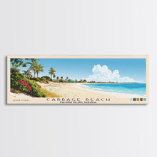 Carregar imagem no visualizador da galeria, Cabbage Beach, Paradise Island, Bahamas Panoramic Print, Vacation Gift, Paradise Island, Bahamas Wall Art, Beach Painting, Beach Decor, Large Wall Art, Wood Frame Art