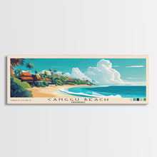 Carregar imagem no visualizador da galeria, Canggu Beach, Indonesia Panoramic Print, Vacation Gift, Indonesia Wall Art, Beach Painting, Beach Decor, Beach Or Lakehouse Art