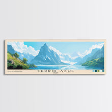 Cargar imagen en el visor de la galería, Cerro Azul, Peru Panoramic Print, Vacation Gift, Peru Wall Art, Beach Painting, Beach Decor, Large Wall Art, Wood Frame Art