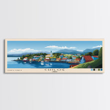 Cargar imagen en el visor de la galería, Chiloé, Chile Panoramic Print, Vacation Gift, Chile Wall Art, Beach Painting, Beach Decor, Large Wall Art, Wood Frame Art