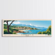 Cargar imagen en el visor de la galería, Corsica, France Panoramic Print, Vacation Gift, France Wall Art, Beach Painting, Beach Decor, Beach Or Lakehouse Art
