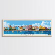 Load image into Gallery viewer, Curacao, Curacao Panoramic Print, Vacation Gift, Curacao Wall Art, Beach Painting, Beach Decor, Beach Or Lakehouse Art
