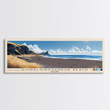 Load image into Gallery viewer, Djúpalónssandur Beach, Iceland Panoramic Print, Vacation Gift, Iceland Wall Art, Vacation Wall Art, Vacatation Memories, Beach Decor, Beach Or Lakehouse Art