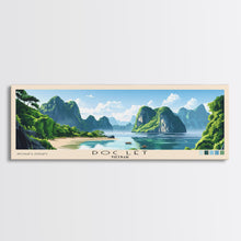 Load image into Gallery viewer, Doc Let, Vietnam Panoramic Beach Print, Vacation Gift, Vietnam Wall Art, Beach Painting, Beach Decor, Beach Painting