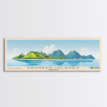 Carregar imagem no visualizador da galeria, Drunken Islands, Venezuela Panoramic Print, Vacation Gift, Venezuela Wall Art, Vacation Wall Art, Vacatation Memories, Beach Decor, Beach Or Lakehouse Art