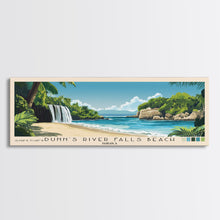 Load image into Gallery viewer, Dunn’s River Falls Beach, Jamaica Panoramic Beach Print, Vacation Gift, Jamaica Wall Art, Beach Painting, Beach Decor, Beach Painting