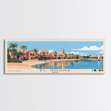 Load image into Gallery viewer, El Gouna, Egypt Panoramic Print, Vacation Gift, Egypt Wall Art, Vacation Wall Art, Vacatation Memories, Beach Decor, Beach Or Lakehouse Art
