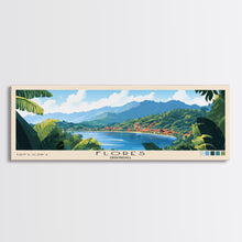 Carregar imagem no visualizador da galeria, Flores, Indonesia Panoramic Beach Print, Vacation Gift, Indonesia Wall Art, Beach Painting, Beach Decor, Beach Painting