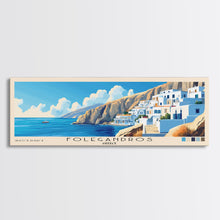 Carregar imagem no visualizador da galeria, Folegandros, Greece Panoramic Print, Vacation Gift, Greece Wall Art, Vacation Wall Art, Vacatation Memories, Beach Decor, Beach Or Lakehouse Art
