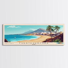 Cargar imagen en el visor de la galería, Fuerteventura, Spain Panoramic Print, Vacation Gift, Spain Wall Art, Vacation Wall Art, Vacatation Memories, Beach Decor, Beach Or Lakehouse Art