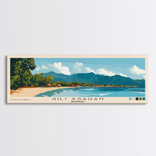 Carregar imagem no visualizador da galeria, Gili Asahan, Indonesia Panoramic Print, Vacation Gift, Indonesia Wall Art, Vacation Wall Art, Vacatation Memories, Beach Decor, Beach Or Lakehouse Art