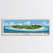 Load image into Gallery viewer, Honeymoon Island, Cook Islands Panoramic Print, Vacation Gift, Cook Islands Wall Art, Vacation Wall Art, Vacatation Memories, Beach Decor, Beach Or Lakehouse Art