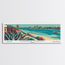 Cargar imagen en el visor de la galería, Corpus Christi Texas Panoramic Travel Poster Canvas Print