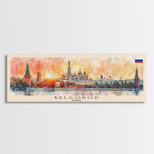 Load image into Gallery viewer, Belgorod Russia Travel Art, City Art, Framed Canvas Print or Metal Wall Art, Europe Travel Poster, Panoramic Wall Art, Extra Wide Wall Art