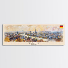Load image into Gallery viewer, Bonn Germany Travel Print Wall Art, Panoramic City Art, Travel Art, Wall Decor, Vacation Gift, Framed Canvas Print Or Metal Art