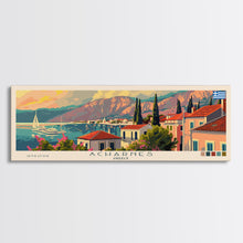 Carregar imagem no visualizador da galeria, Acharnes Greece Travel Print Wall Art, Panoramic City Art, Travel Art, Wall Decor, Vacation Gift, Framed Canvas Print Or Metal Art