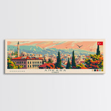 Load image into Gallery viewer, Ankara Turkey Travel Print Wall Art, Panoramic City Art, Travel Art, Wall Decor, Vacation Gift, Framed Canvas Print Or Metal Art