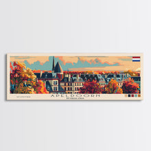 Load image into Gallery viewer, Apeldoorn Netherlands Travel Print Wall Art, Panoramic City Art, Travel Art, Wall Decor, Vacation Gift, Framed Canvas Print Or Metal Art