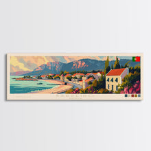 Load image into Gallery viewer, Barreiro Portugal Travel Print Wall Art, Panoramic City Art, Travel Art, Wall Decor, Vacation Gift, Framed Canvas Print Or Metal Art