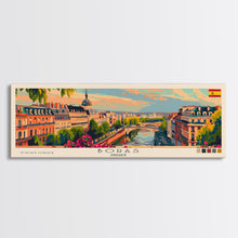 Load image into Gallery viewer, Borås Sweden Travel Art, City Art, Framed Canvas Print or Metal Wall Art, Europe Travel Poster, Panoramic Wall Art, Extra Wide Wall Art