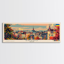 Load image into Gallery viewer, Dnipro Ukraine Wall Art, Panoramic Travel Poster, Panoramic Framed Canvas Print, City Wall Art, Wall Hanging Home Decor, Travel Art