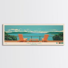 Carregar imagem no visualizador da galeria, Table Rock Lake, Missouri Framed Canvas Print, Lake House Art, Midcentury Modern Decor, Pop Art, Travel Poster, Living Room Wall Art