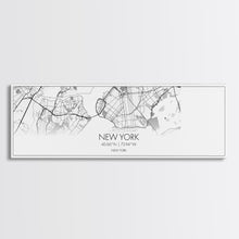Load image into Gallery viewer, Panoramic New York City Map, New York Art, Map Print, Minimalist Wall Art, Canvas Art, Housewarming Gift, Street Map Art, Closing Gift
