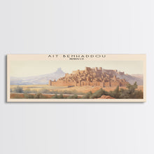 Carregar imagem no visualizador da galeria, Ait Benhaddou Travel Poster Print, Framed Canvas Wall Art, Metal Wall Art, Morocco art, Gift For Him, Travel Wall Art, Travel Lover Gift