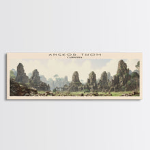 Load image into Gallery viewer, Angkor Thom Framed Canvas Print Travel Poster | Wall Art | Home Decor | Gift For Travel Lover | Wall Hanging | Original Art