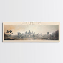 Load image into Gallery viewer, Angkor Wat Cambodia | Framed Travel Poster Canvas Print | Trendy Wall Art | Watercolor Painting | Living Room Art | Unique Art