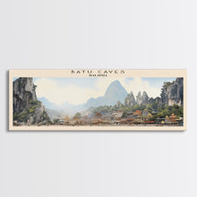 Load image into Gallery viewer, Batu Caves Travel Print Wall Art, Travel Poster Print, Retro Style COUNTRY Home Decor, Wall Hanging, Travel Gift Idea, Unique Metal Art