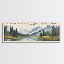 Load image into Gallery viewer, Berchtesgaden National Park COUNTRY Travel Poster Print, Framed Canvas Print, COUNTRY Travel Art, Wood Framed Art, Wall Hanging, Home Decor
