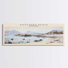 Load image into Gallery viewer, Boulders Beach COUNTRY Travel Poster Print, Framed Canvas Print, COUNTRY Travel Art, Wood Framed Art, Wall Hanging, Home Decor