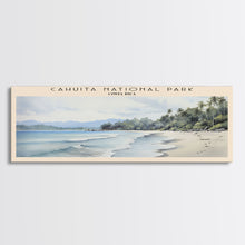 Carregar imagem no visualizador da galeria, Cahuita National Park Framed Canvas Print Travel Poster | Wall Art | Home Decor | Gift For Travel Lover | Wall Hanging | Original Art