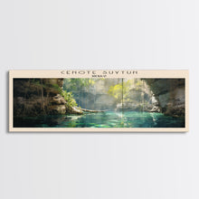 Cargar imagen en el visor de la galería, Cenote Suytun Travel Poster Print, Framed Canvas Wall Art, Metal Wall Art, COUNTRY art, Gift For Him, Travel Wall Art, Travel Lover Gift