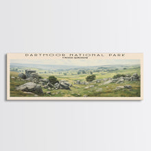Load image into Gallery viewer, Dartmoor National Park COUNTRY Travel Poster Print, Framed Canvas Print, COUNTRY Travel Art, Wood Framed Art, Wall Hanging, Home Decor