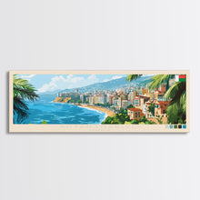 Load image into Gallery viewer, Antananarivo, Madagascar Panoramic Travel Poster Canvas Print, Antananarivo, Madagascar Painting, Madagascar Art, Antananarivo Panoramic Travel Art, Travel Painting